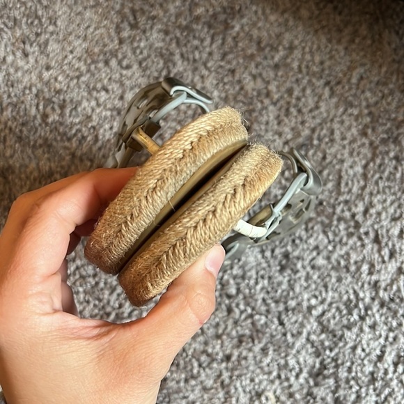 Tory Birch silver espadrille Miller sandals - Picture 5 of 16